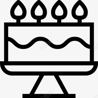 生日蛋糕订婚爱情图标图标