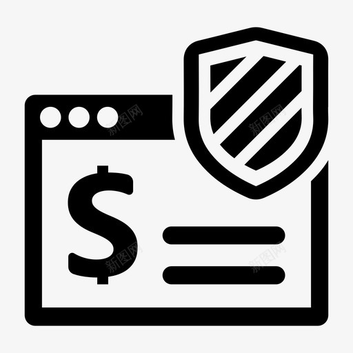 网上安全网上银行安全支付图标svg_新图网 https://ixintu.com 商业个人金融 安全支付 安全购物 盾牌 网上安全 网上银行