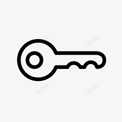 钥匙门禁锁图标svg_新图网 https://ixintu.com 安全 密码 钥匙 锁 门禁