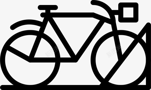 自行车停车场建筑城市图标svg_新图网 https://ixintu.com 城市 城市景观 建筑 自行车停车场 道路