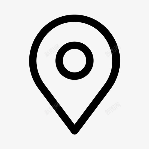 地图图钉位置地点图标svg_新图网 https://ixintu.com 位置 地图图钉 地点 指针