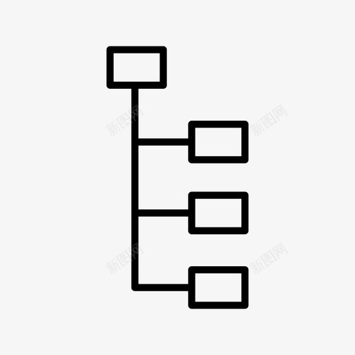 树视图文件文件夹图标svg_新图网 https://ixintu.com 列表 文件 文件夹 树列表 树视图