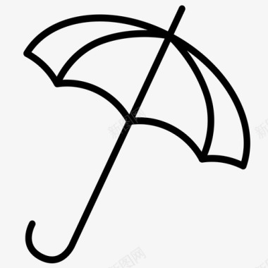 雨伞下雨保险箱图标图标
