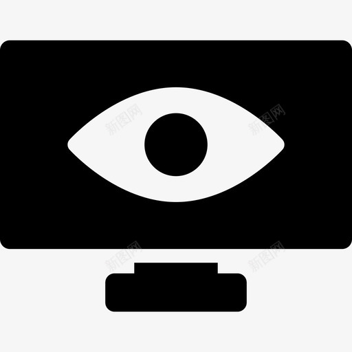 监视器屏幕上的眼睛计算机管理用户界面图标svg_新图网 https://ixintu.com 监视器屏幕上的眼睛 管理用户界面 计算机