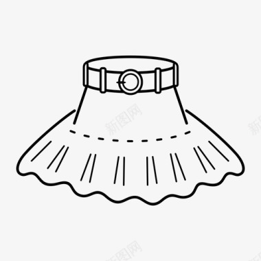 圆裙衣服服装图标图标