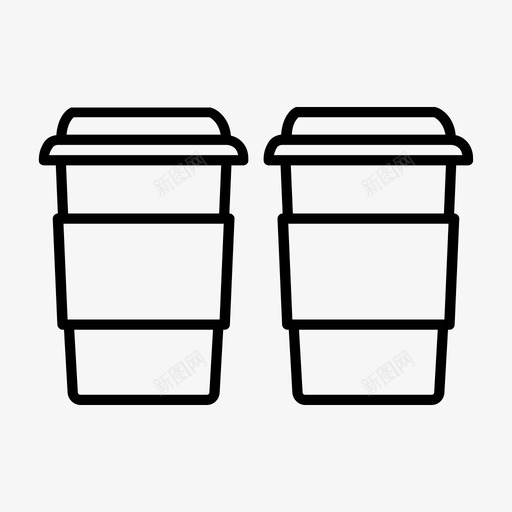 饮料卡布奇诺咖啡图标svg_新图网 https://ixintu.com 卡布奇诺 咖啡 外卖 拿铁 杯子 饮料