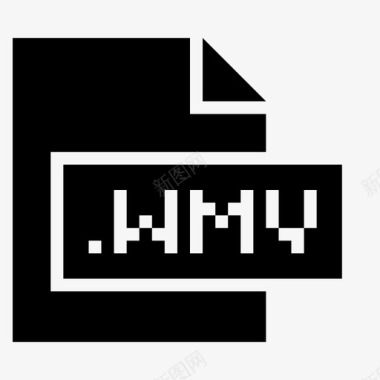 wmv扩展名文件图标图标