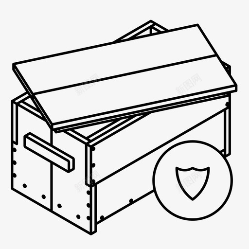 工具箱交货订单安全图标svg_新图网 https://ixintu.com 交货 保护订单 安全存储 工具箱 箱子 装运 订单安全