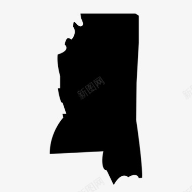 密西西比州州美国图标图标