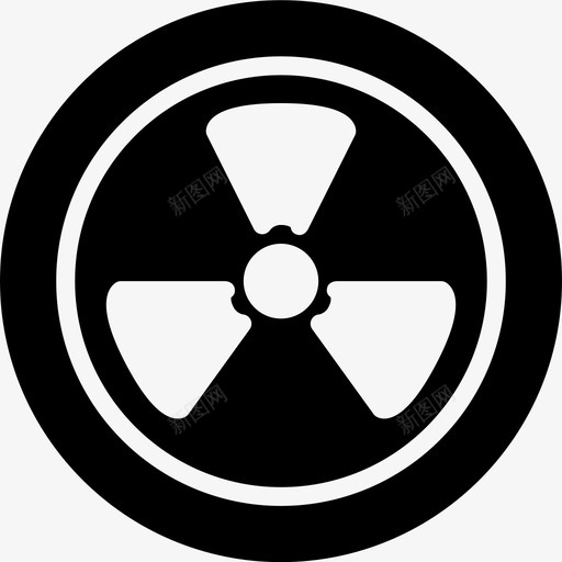 放射性标志生态工业图标svg_新图网 https://ixintu.com 工业 放射性标志 生态 粉碎生态固体