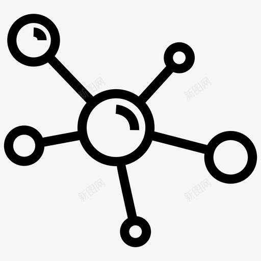 分子医学氧气图标svg_新图网 https://ixintu.com 分子 分子医学 医学 氧气