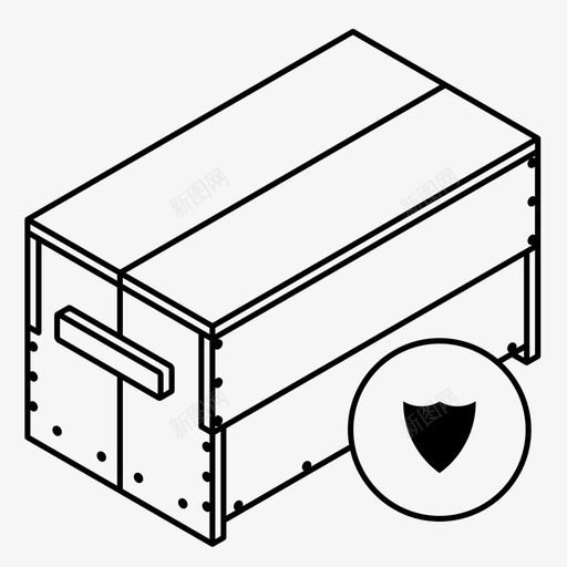 工具箱交货订单安全图标svg_新图网 https://ixintu.com 交货 保护订单 安全存储 工具箱 箱子 装运 订单安全