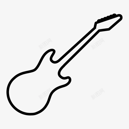 吉他乐器音乐图标svg_新图网 https://ixintu.com 乐器 吉他 声音 音乐