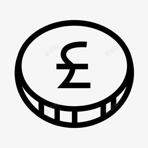 英镑硬币预算货币图标svg_新图网 https://ixintu.com 英镑硬币 货币 货币硬币金融 预算