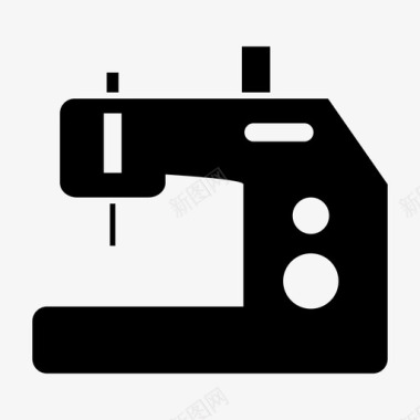 缝纫机衣服裁缝图标图标