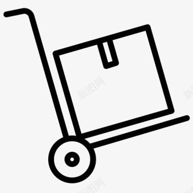 送货网上购物包装图标图标