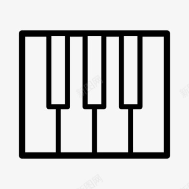 钢琴键键盘音乐图标图标
