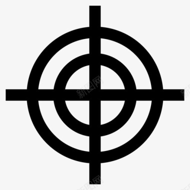 十字准星目标简单地说图标图标