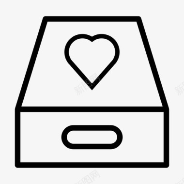 心盒礼物情人节图标图标