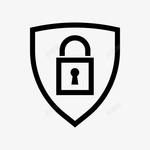 锁城堡安全图标svg_新图网 https://ixintu.com 保安 城堡 安全 盾牌 锁