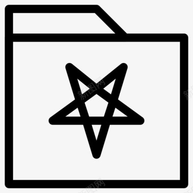 撒旦的文件夹邪恶的文件夹图标图标