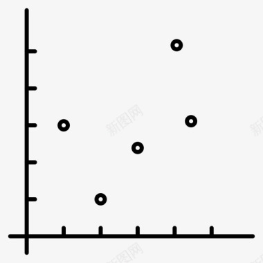 点图分析图表图标图标