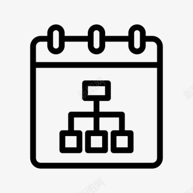 站点地图记事本日历日程表图标图标