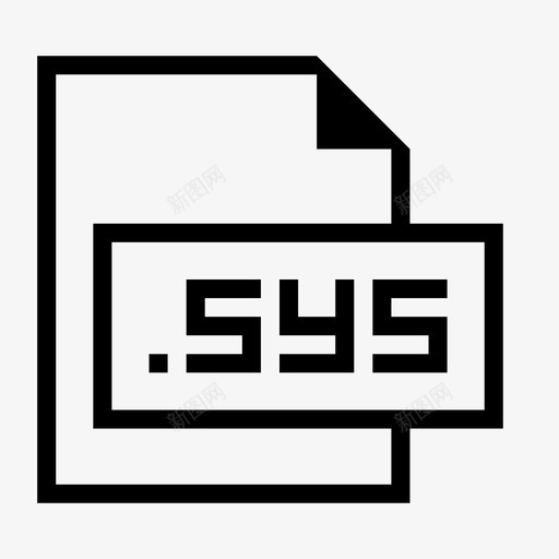 sys文件sysfile扩展名图标svg_新图网 https://ixintu.com sysfile sys文件 扩展名 文件格式和扩展名 格式