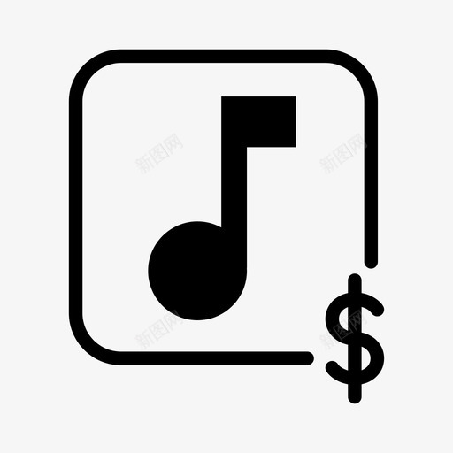 付费音乐购买歌曲音乐付费图标svg_新图网 https://ixintu.com 付费音乐 歌曲购买 购买歌曲 音乐付费 音频购买