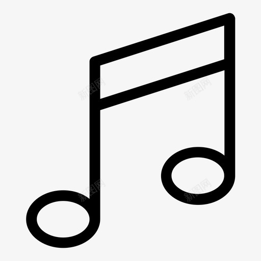 音乐注释音乐播放器quaver图标svg_新图网 https://ixintu.com quaver 歌曲 行图标 音乐播放器 音乐注释