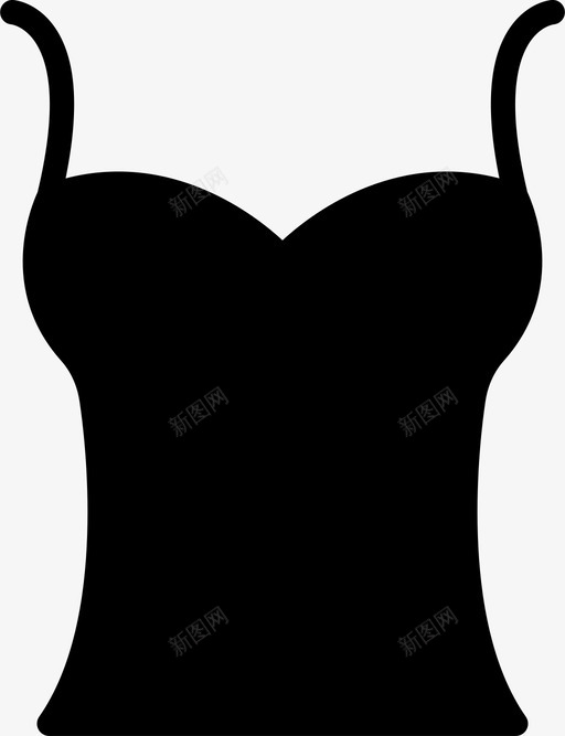 无袖衬衫服装时尚图标svg_新图网 https://ixintu.com 女性 无袖衬衫 时尚 时尚女装 服装