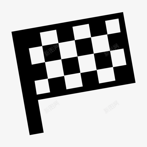 终点旗手推车方格旗图标svg_新图网 https://ixintu.com 出发 手推车 方格旗 比赛 终点旗
