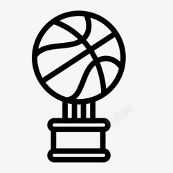 篮球杯篮球奖杯运动胜利图标高清图片