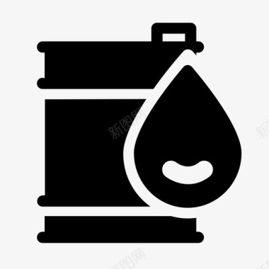 油桶燃料工业油气动力固体图标图标