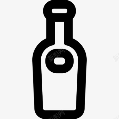 饮料瓶轮廓食品通用接口图标图标