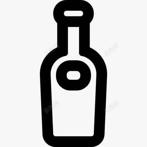 饮料瓶轮廓食品通用接口图标svg_新图网 https://ixintu.com 通用接口 食品 饮料瓶轮廓