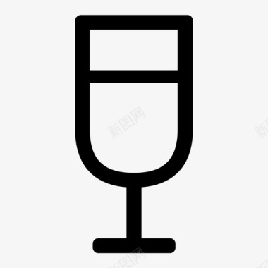 酒杯饮料果汁图标图标