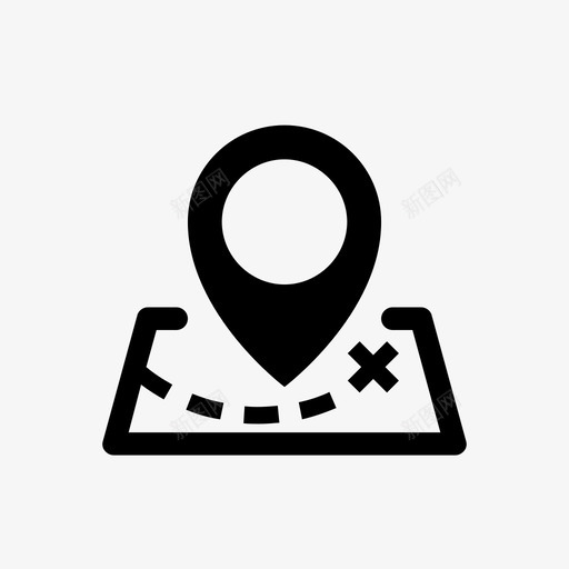 别针地图地图位置图标svg_新图网 https://ixintu.com 别针 地图 地图位置