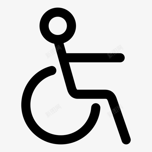 通道无障碍残疾人图标svg_新图网 https://ixintu.com 无障碍 残疾人 轮椅 通道
