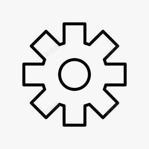 配置齿轮控制图标svg_新图网 https://ixintu.com 控制 设置 配置 齿轮