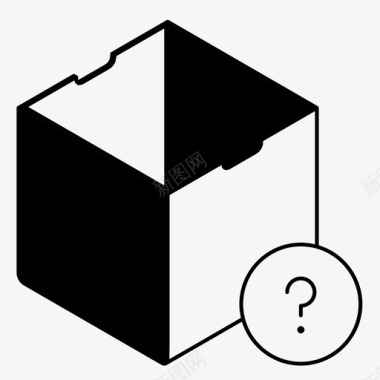 玩具盒帮助信息图标图标
