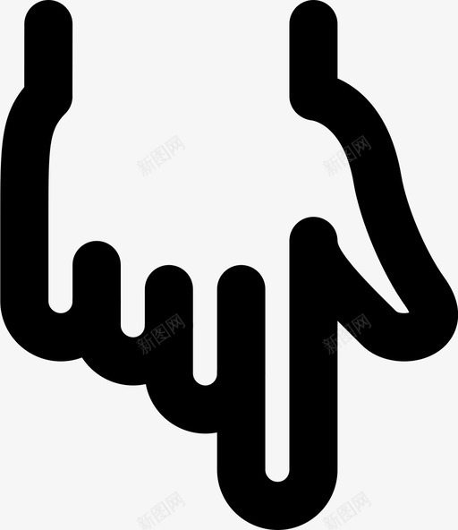 向下显示手指手势图标svg_新图网 https://ixintu.com smashicons手势2md大纲 向下显示 手 手势 手指