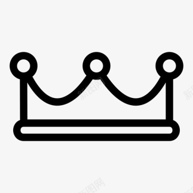 王冠国王王后图标图标