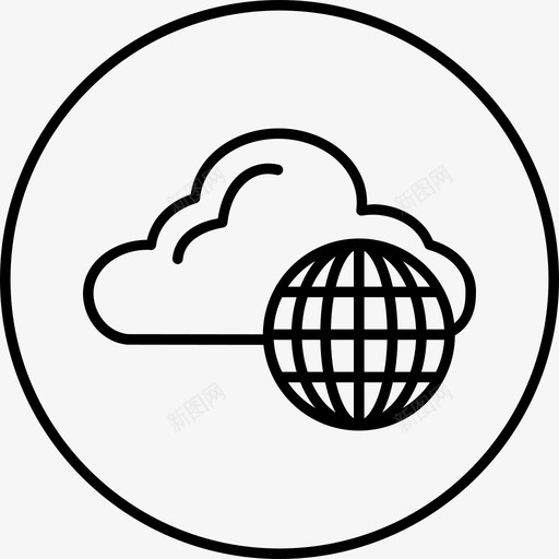 数据云skydrive图标svg_新图网 https://ixintu.com skydrive web开发 云 存储 数据 网站
