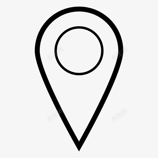 位置标记地图导航图标svg_新图网 https://ixintu.com pin 位置标记 地图 导航