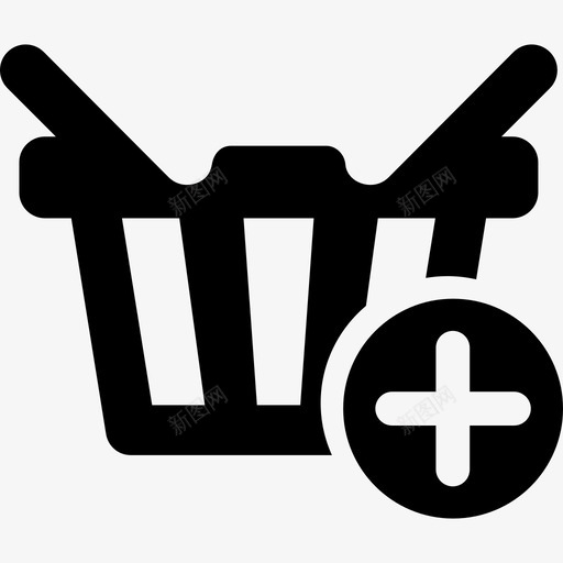 添加到购物篮电子商务按钮去购物图标svg_新图网 https://ixintu.com 去购物 添加到购物篮电子商务按钮