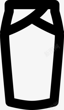 办公裙服装时尚图标图标