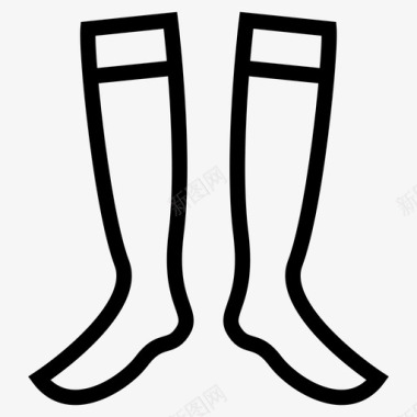 足球袜球衣袜及膝袜图标图标