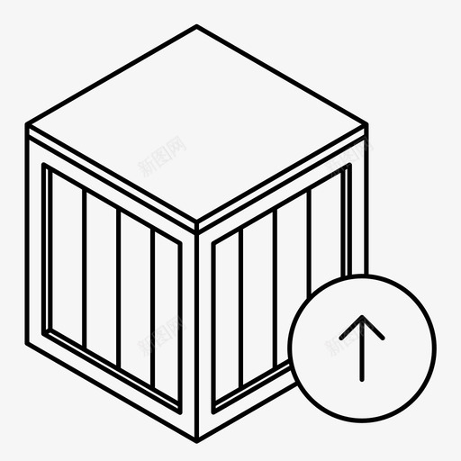 装运箱交货增加图标svg_新图网 https://ixintu.com 上传订单 交货 储存 升级 增加 箱 装运箱