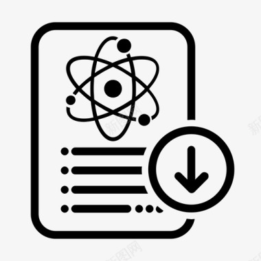 科学文献笔记论文图标图标